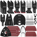 JOEJONI 134PCS Oscillating Saw Blades Set | Universal Multi Tool Blades
