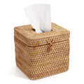 Rattan Square Tissue Box Cover – Woven Facial Tissue Holder