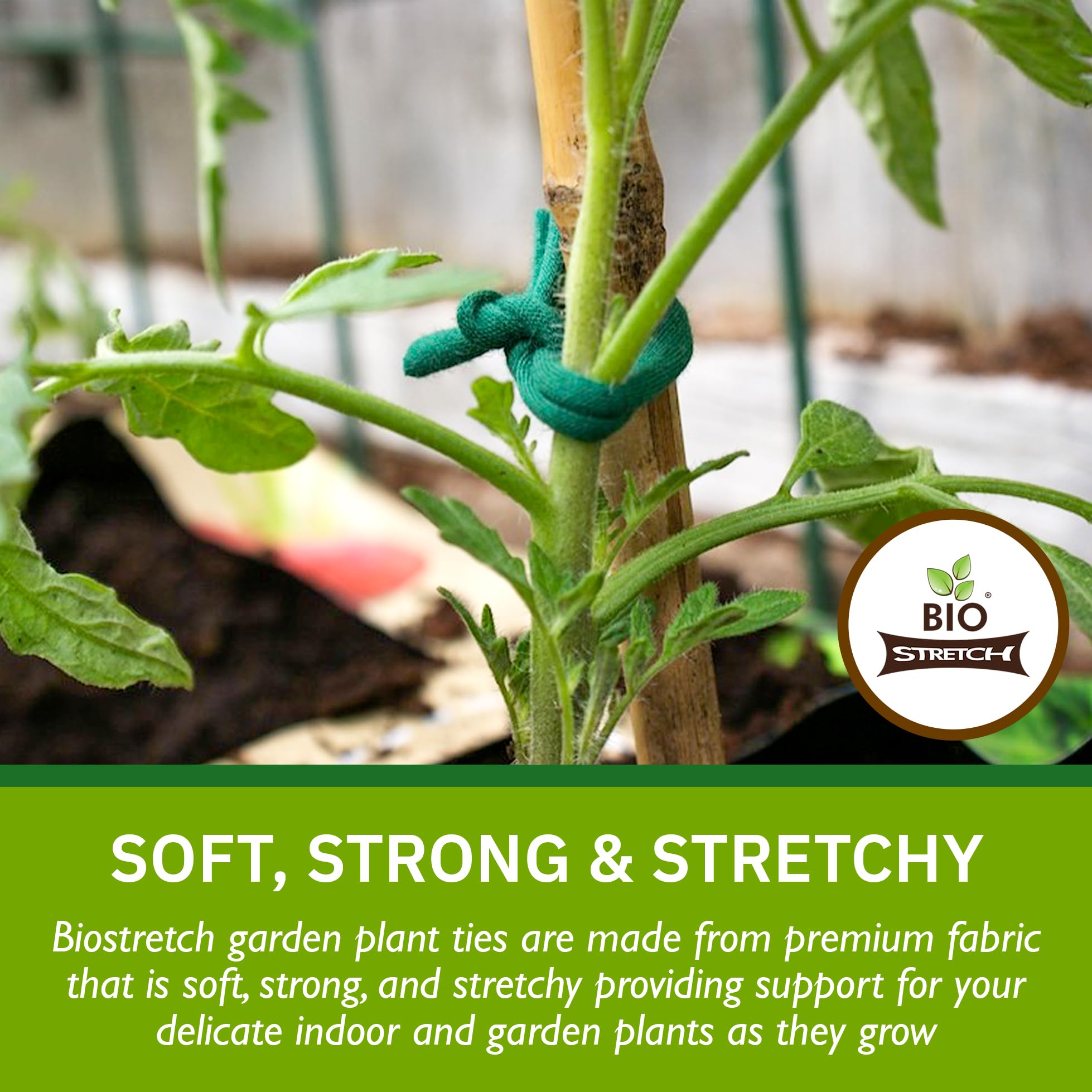 Biostretch Soft Garden Plant Ties – Stretchy Eco-Friendly Twine (200M)
