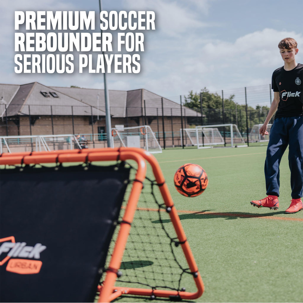 Football Flick Dual Speed Rebounder – Adjustable Double-Sided Soccer Net