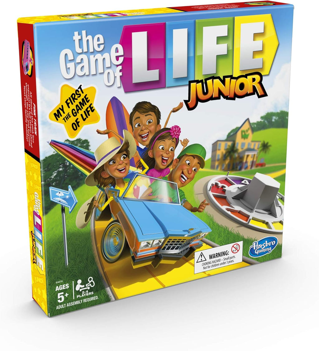 Hasbro The Game of Life Junior Board Game – Kids Family Vacation Edition