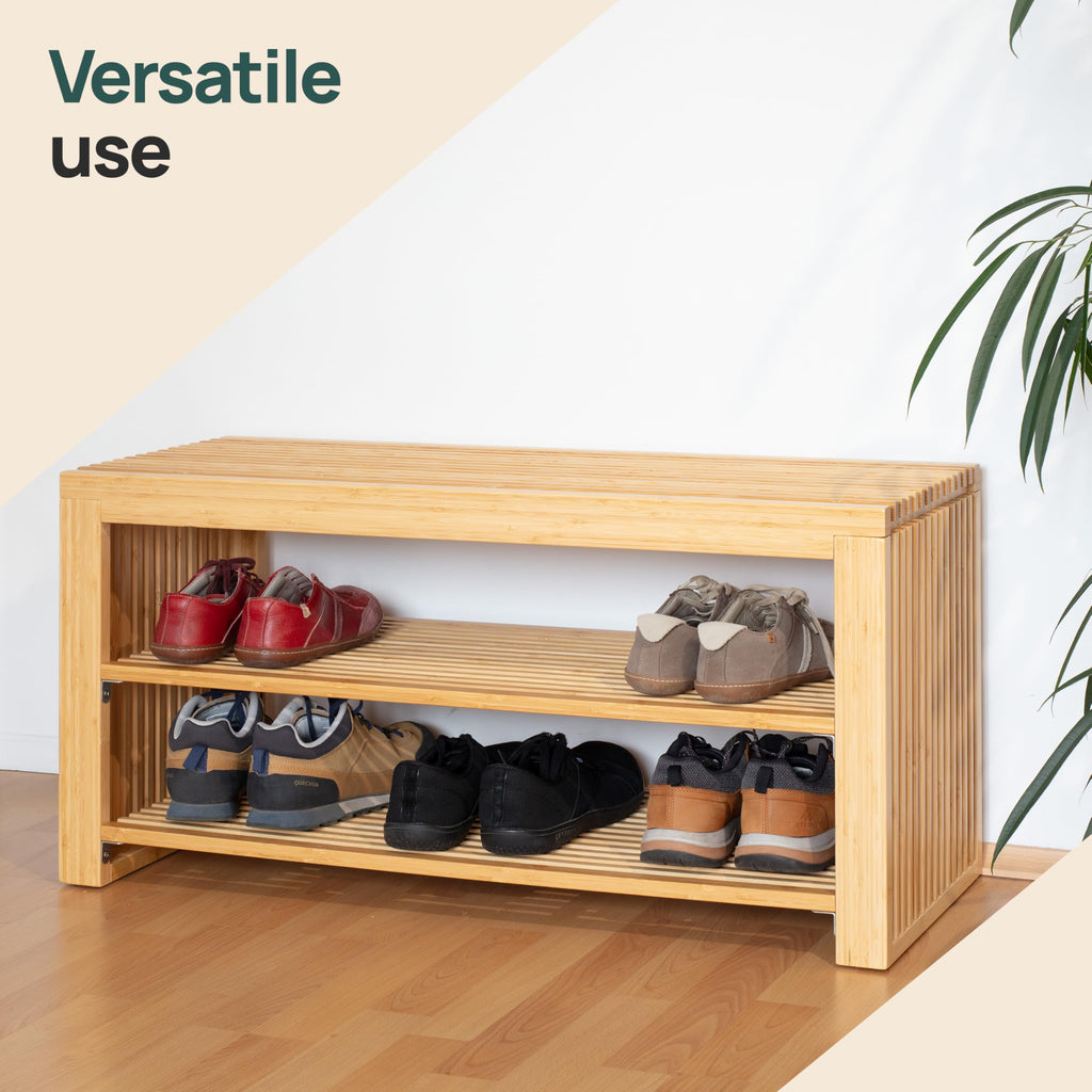 Hallway Bench - Shoe Bench Storage with Seat - Shoe Storage Benches - image 5