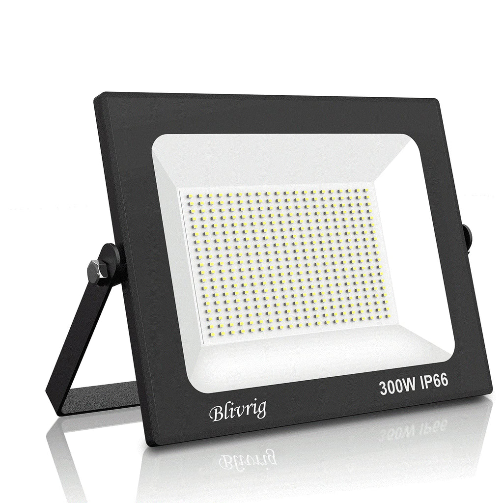 Blivrig 300W LED Floodlight – 30000LM IP66 Waterproof Outdoor Spotlight