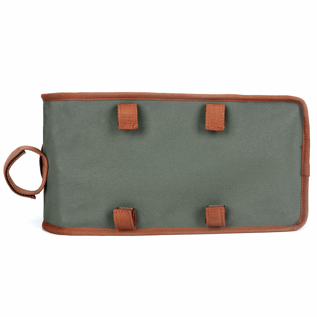 Tourbon Insulated Canvas Bicycle Pannier – Rear Rack Cooler Bag, Green
