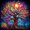 MEIYUDA Tree of Life 5D Diamond Art Painting Kit - 30x30cm DIY Craft
