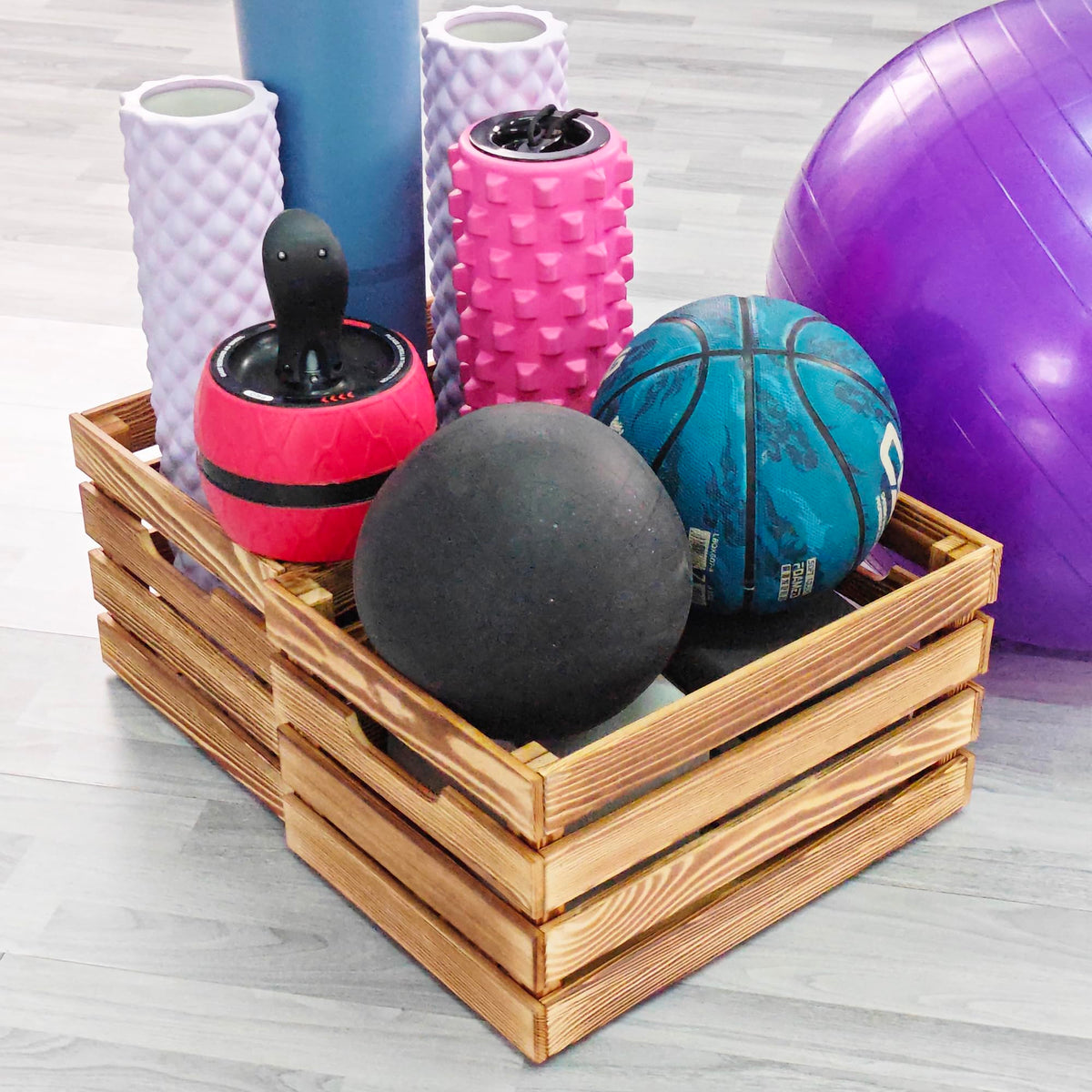 WUERMU Flame-Treated Wooden Crates Set Pack of 2 – Fruit Box, Wine Crate, Milk Crate, Toy Storage, Camping Decor & Utility Chest - image 4