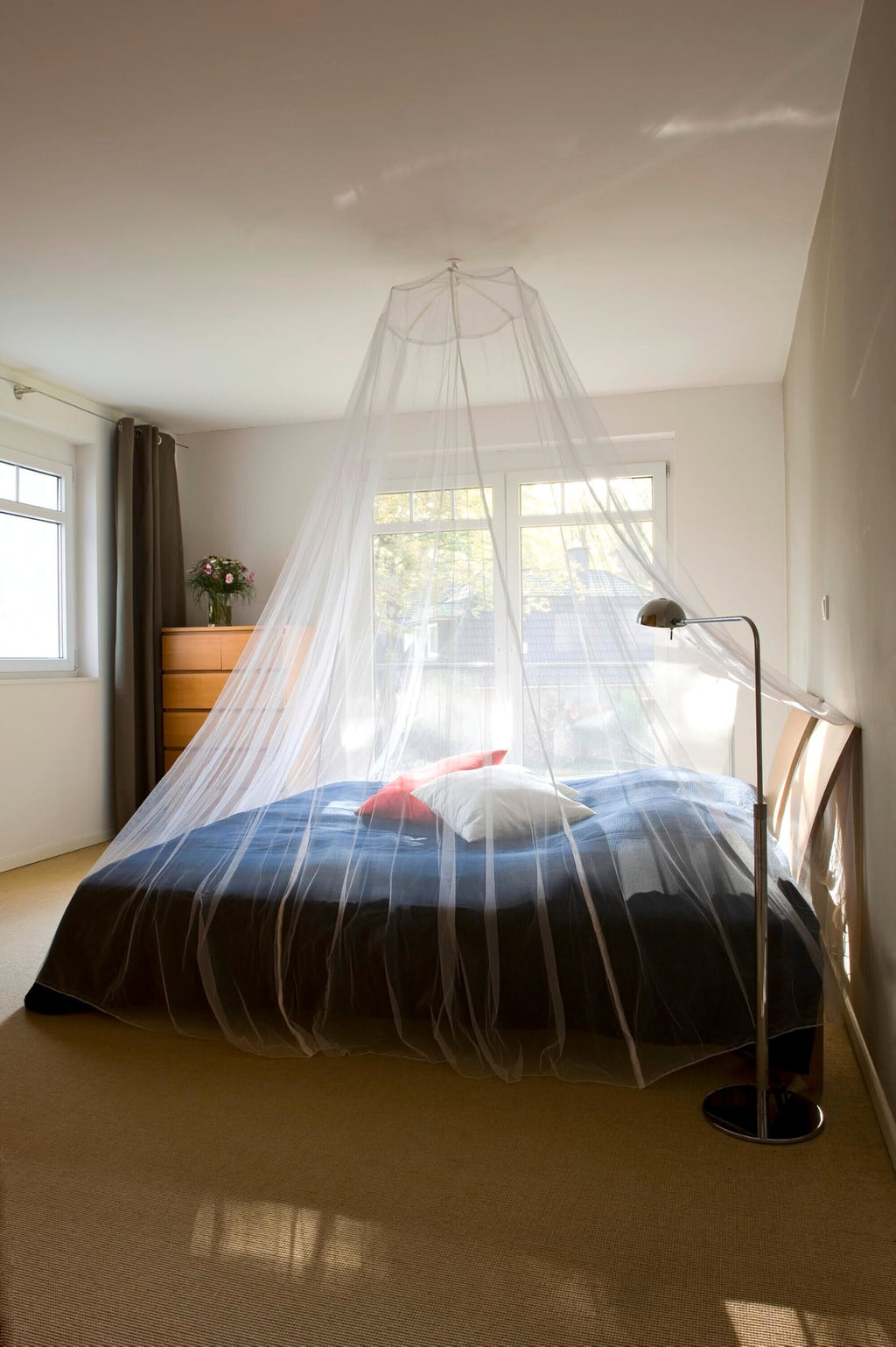 tesa 55836 Mosquito Net | Travel Bed Canopy for Single & Double Beds