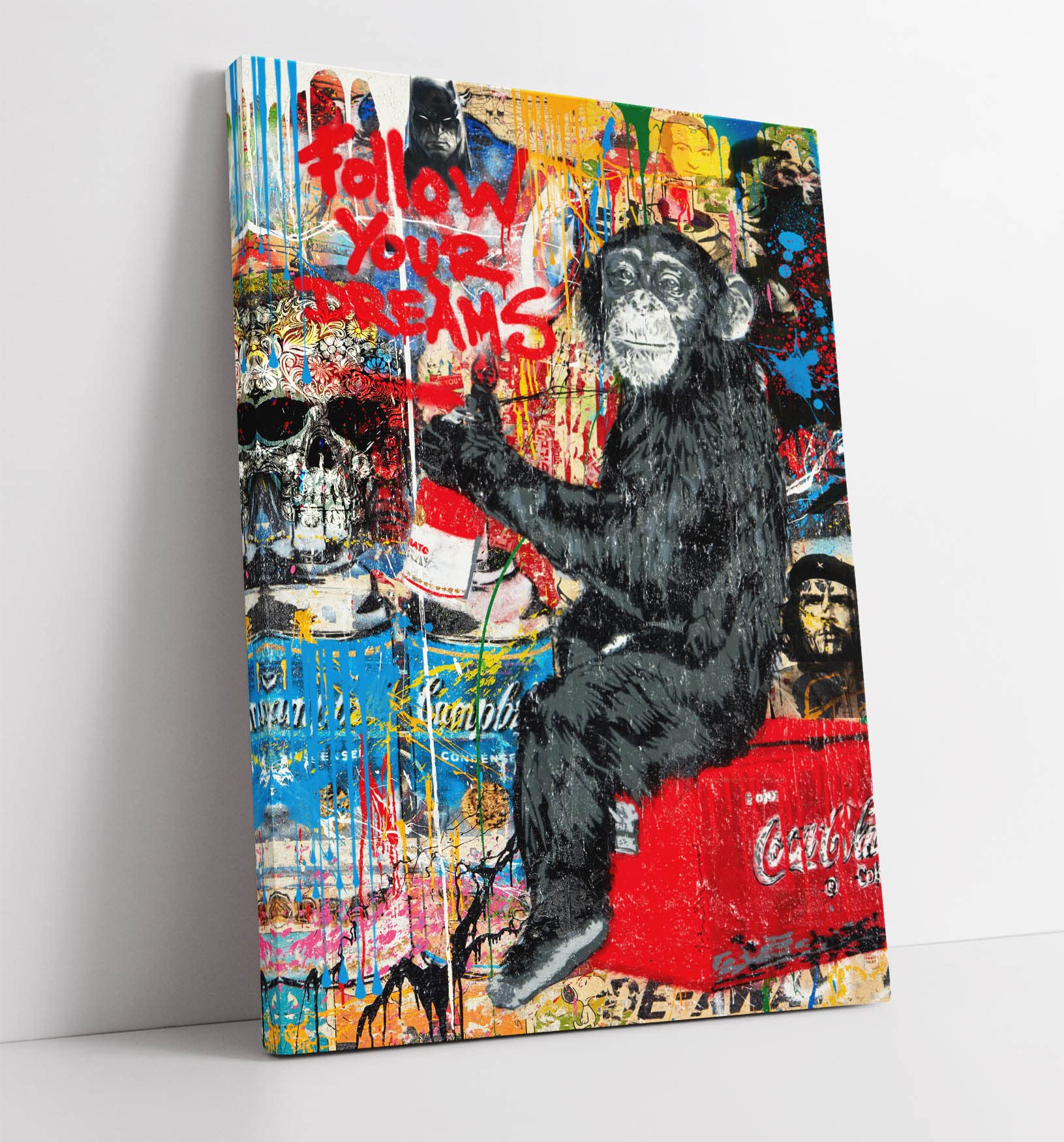 Jolof Store Banksy Follow Your Dreams Graffiti Canvas Wall Art Print