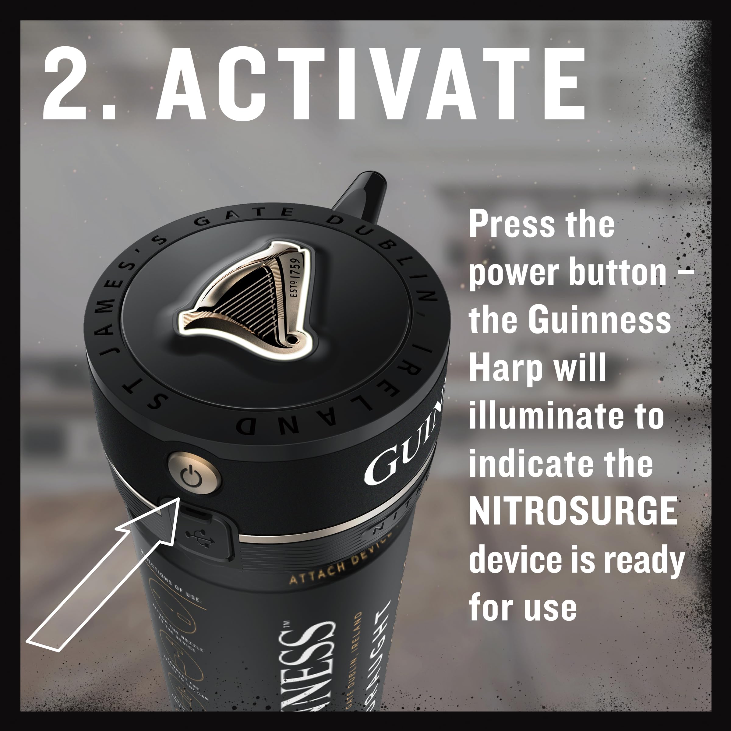 Guinness Nitrosurge Device – Portable Ultrasonic Draught Beer Pourer