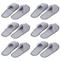 Happyyami Disposable Spa Slippers - 6 Pairs Open Toe Anti-Slip Cloth
