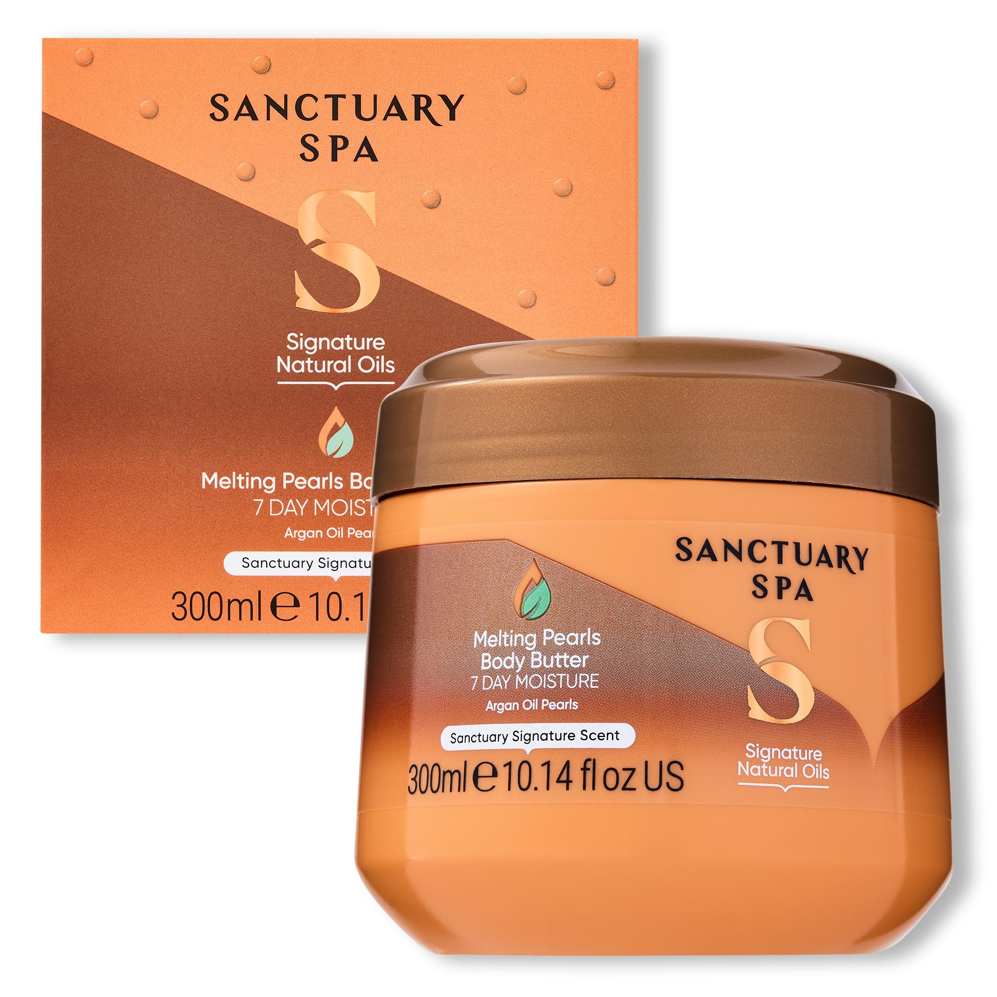 Sanctuary Spa Melting Pearl Body Butter with Shea Butter & Argan Oil - 300g