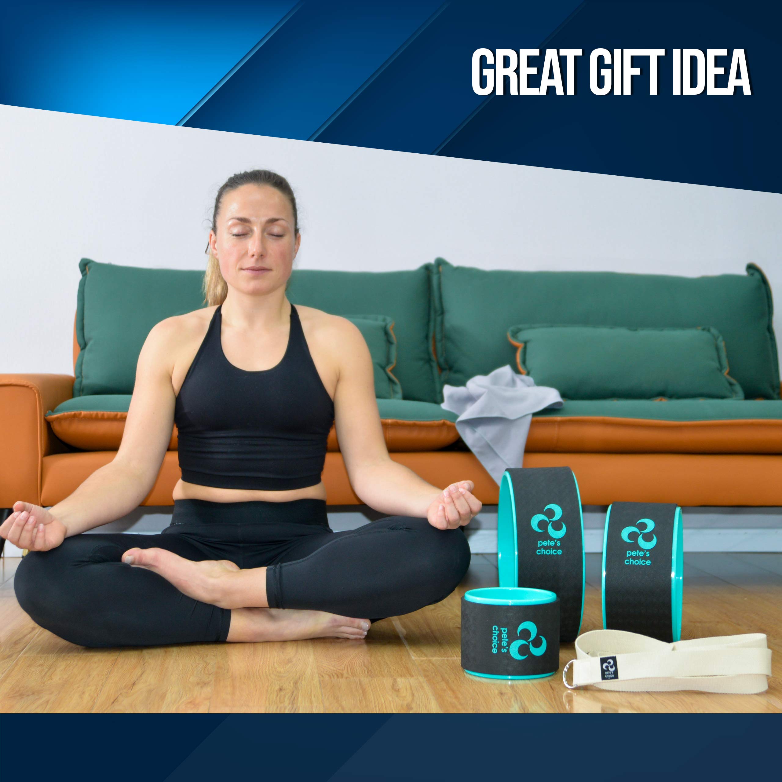 Jolof Store Yoga Wheel 3-Pack Set | Back Pain Relief & Posture Support