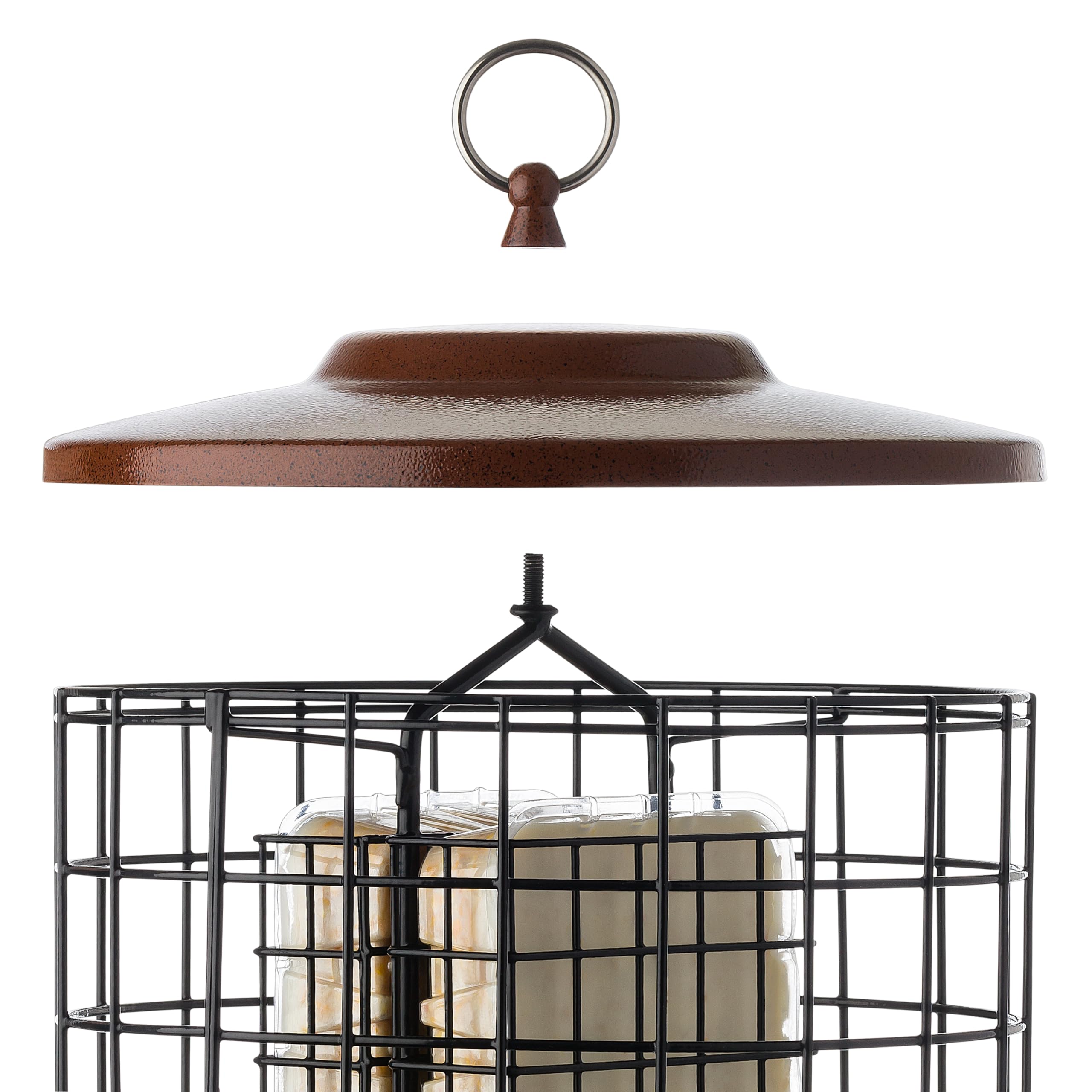 More Birds Squirrel-X Double Suet Feeder – Squirrel Proof Caged Steel