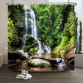 Xiaoterna Nature Shower Curtain – Waterproof Forest Landscape Polyester