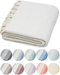DEMMEX Organic Turkish Cotton Hammam Towel – Quick-Dry Sand-Free Beach Blanket