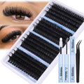 CORUSCATE Cluster Lashes Kit | 284pcs D Curl DIY Lash Extensions