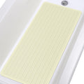 Yolife Non-Slip Rubber Bath Mat | Extra Long 43x92cm Machine Washable - Beige