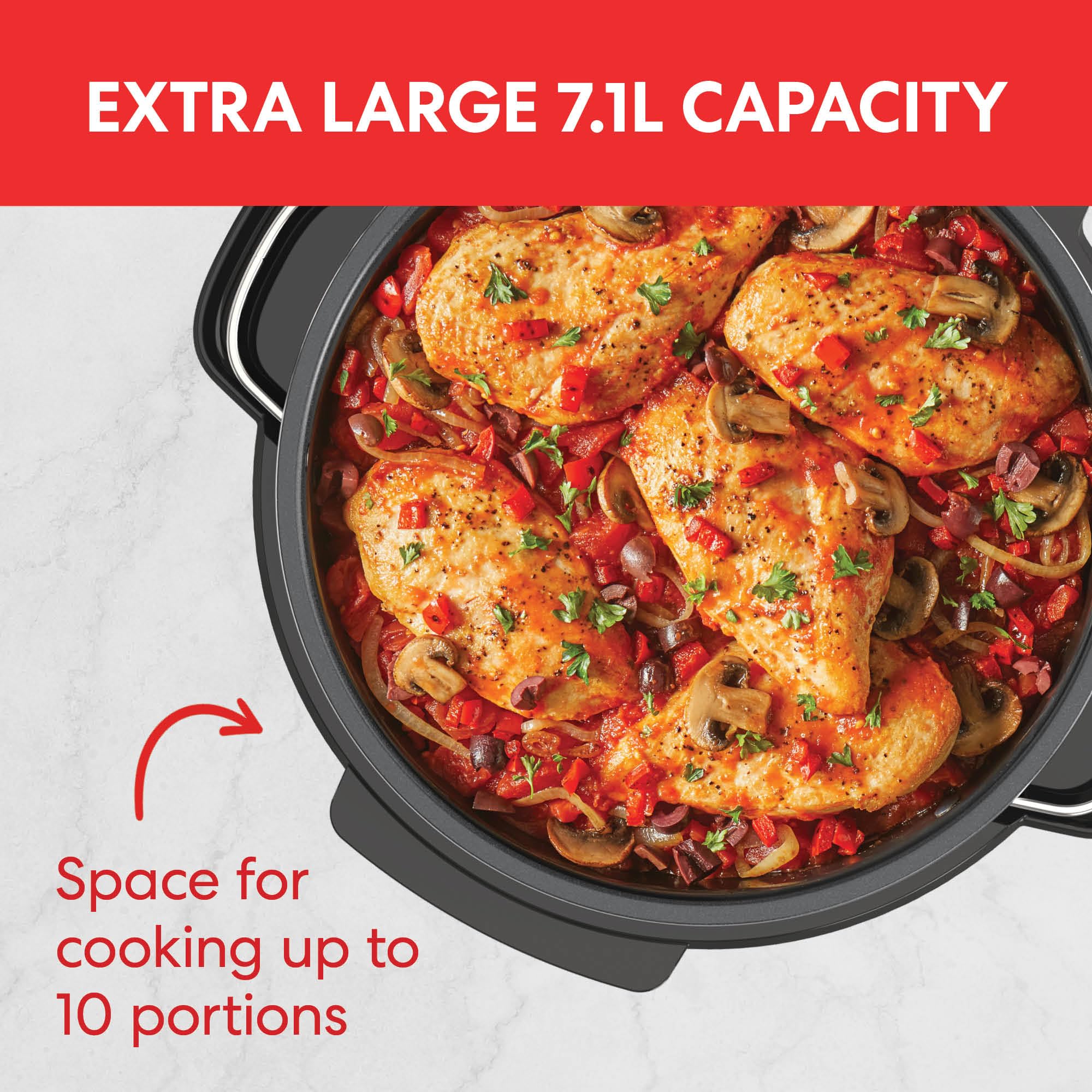 Instant Superior Digital Slow Cooker – 7.1L Multi-Cooker with Steamer