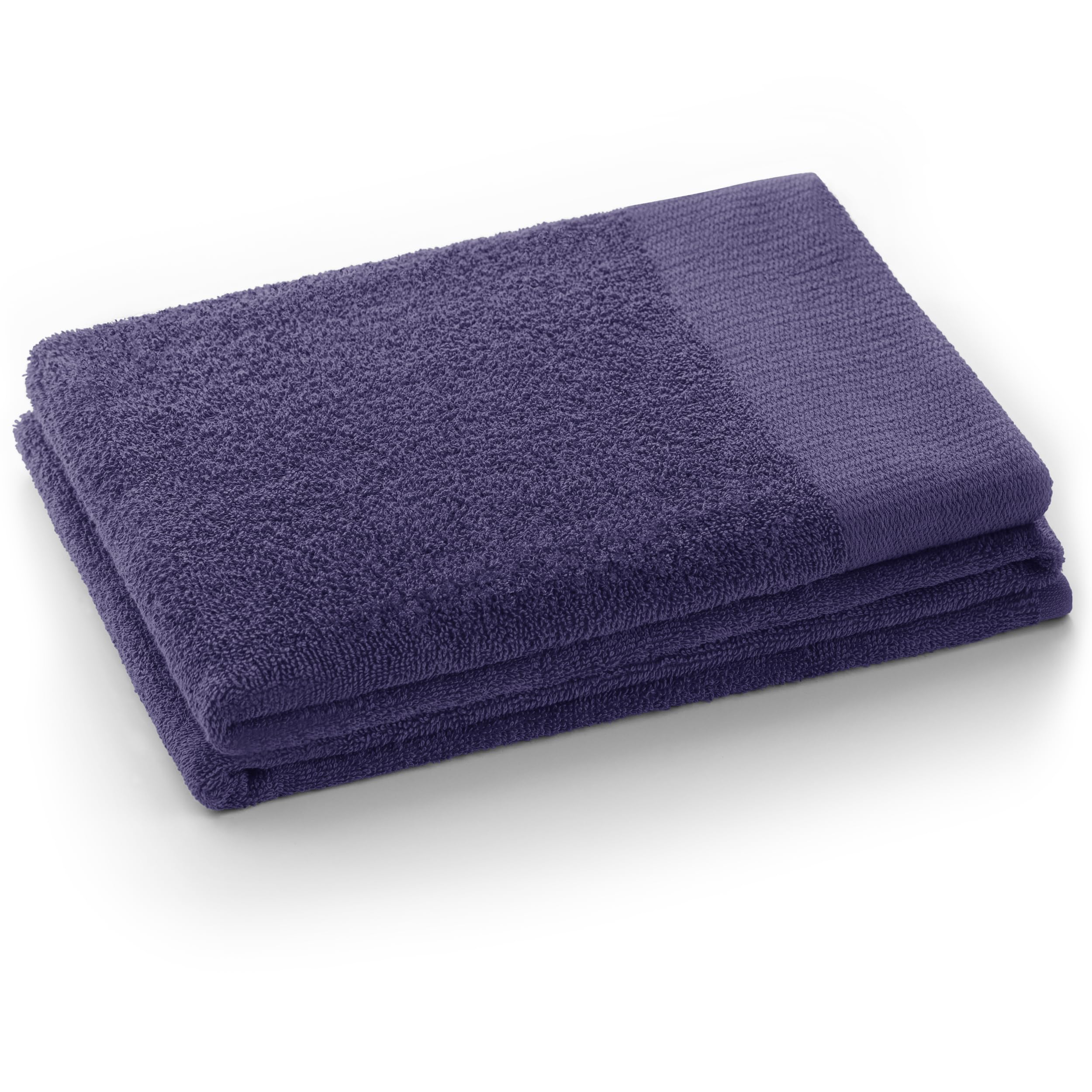 AmeliaHome Amari Bath Towel – 100% Cotton Absorbent Violet Purple 70x140cm