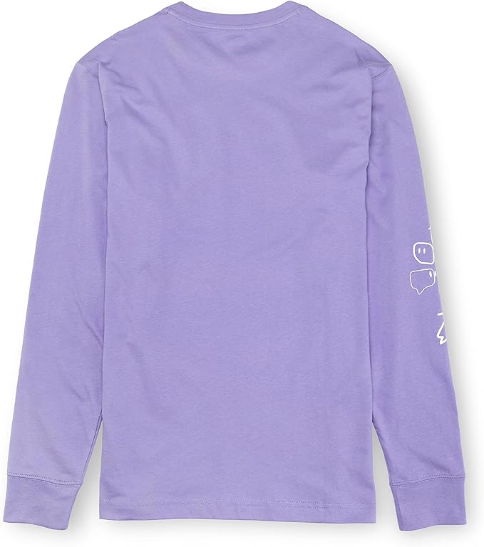 Twitch Long Sleeve Tee – 100% Cotton Unisex Crew Neck in Dusty Purple