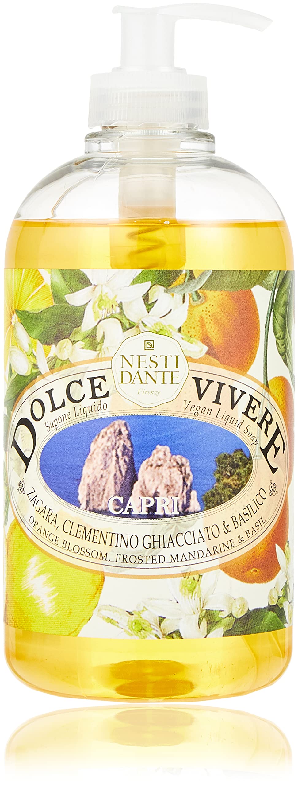 Nesti Dante Dolce Vivere Capri Liquid Soap – Basil & Mandarin 500 ml