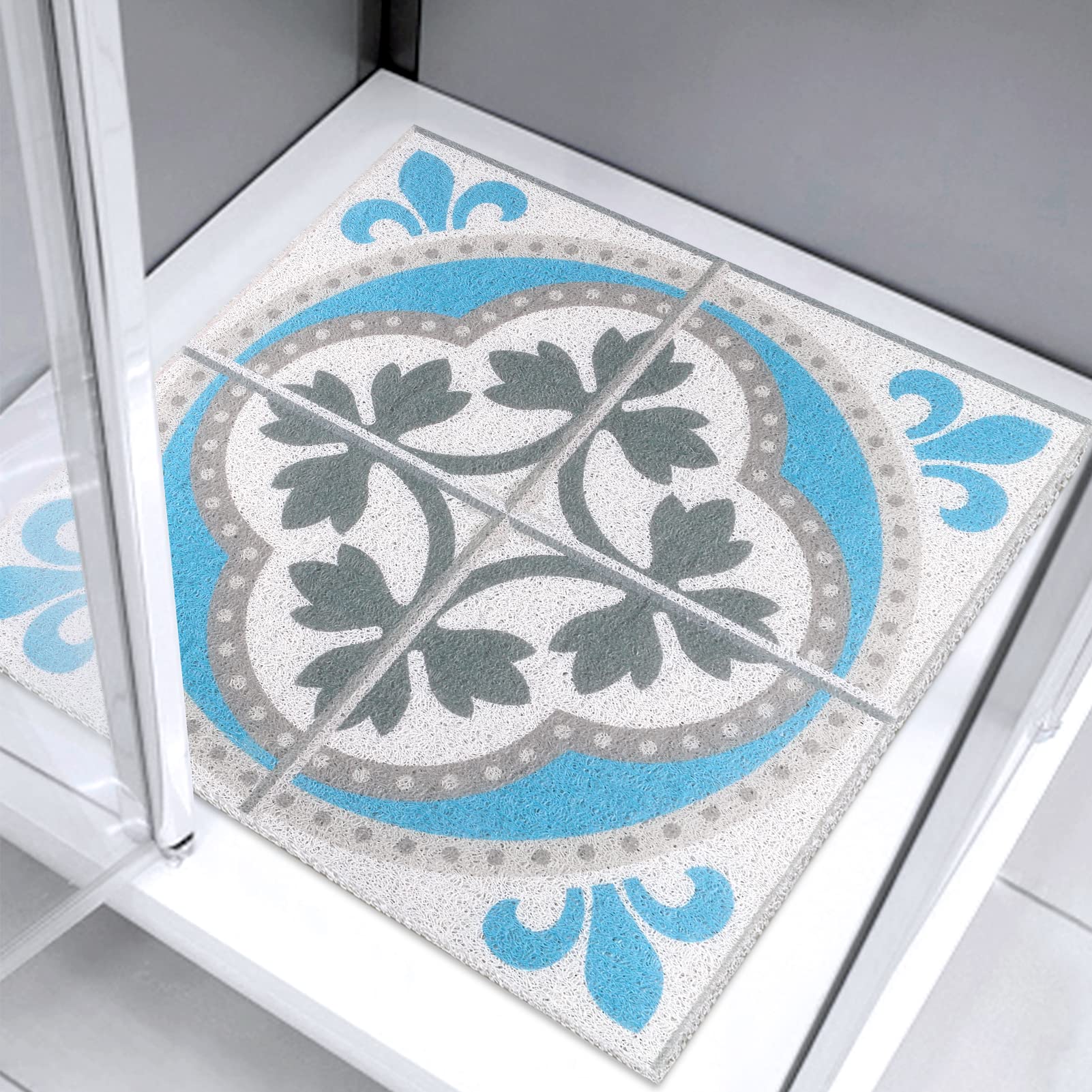 Jolof Store Loofah Shower Mat – 60x60cm Non-Slip Anti-Mould Bathmat