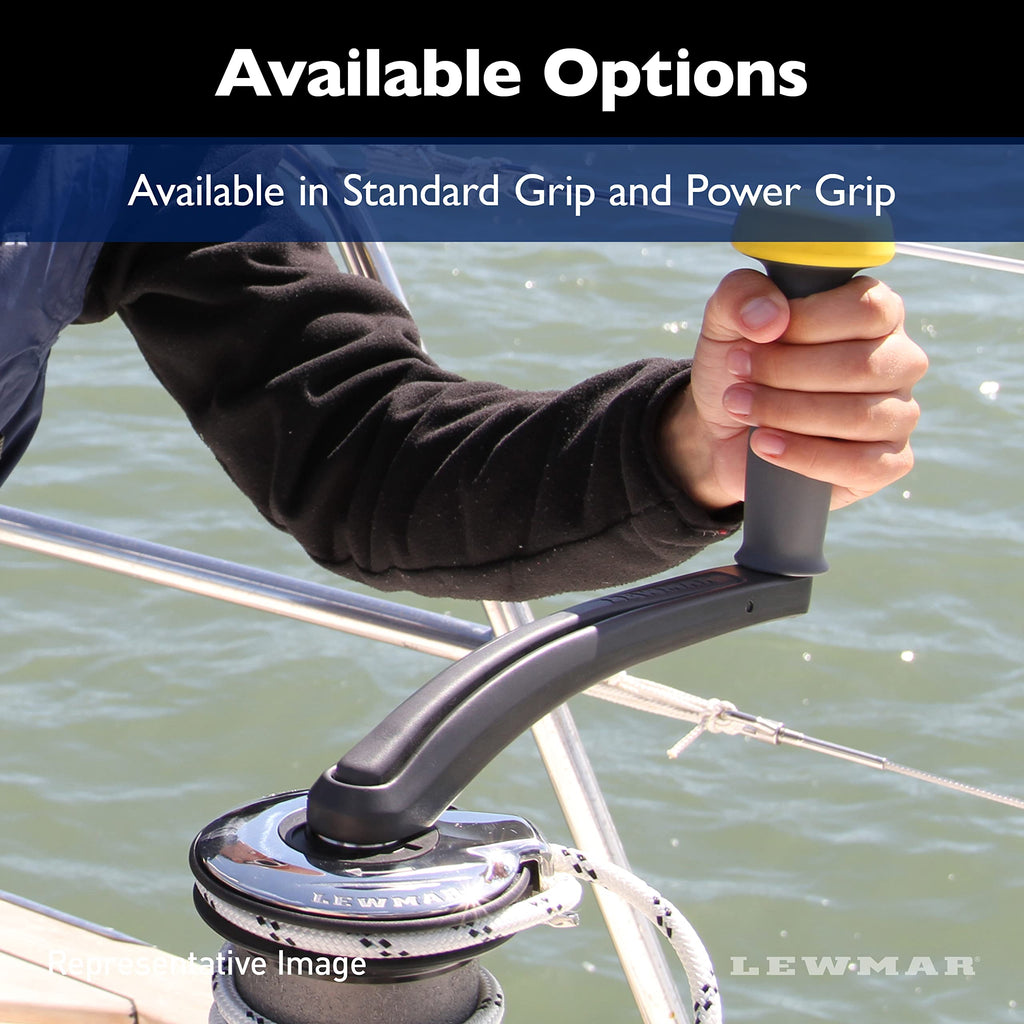 Lewmar 8" Single Grip Locking Winch Handle – Floating Nylon, Red