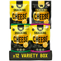Serious Pig Snacking Cheese Variety Pack - Gourmet Protein Snacks (12 x 24g)