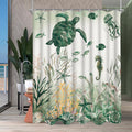 Jolof Store Sea Turtle Shower Curtain | 120x200cm Anti-Mould Polyester