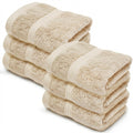Makooz Luxurious Bamboo Face Flannels Pack of 6-700 GSM Thick Bamboo Face Cloth Towel Set - Silky Soft, Absorbent, Quick Dry Wash Cloth