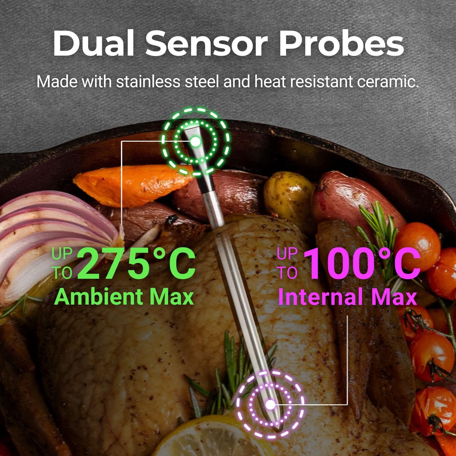 MEATER SE Smart Wireless Meat Thermometer | Bluetooth Digital Grill Probe
