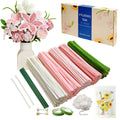 Jolof Store 350 Pcs Pink Pipe Cleaner Flower Kit - DIY Chenille Stems