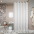 Croydex Hookless White Textile Shower Curtain | 1800 x 1800mm