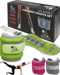 Jolof Store Adjustable Ankle and Wrist Weights - Neoprene Weight Cuffs