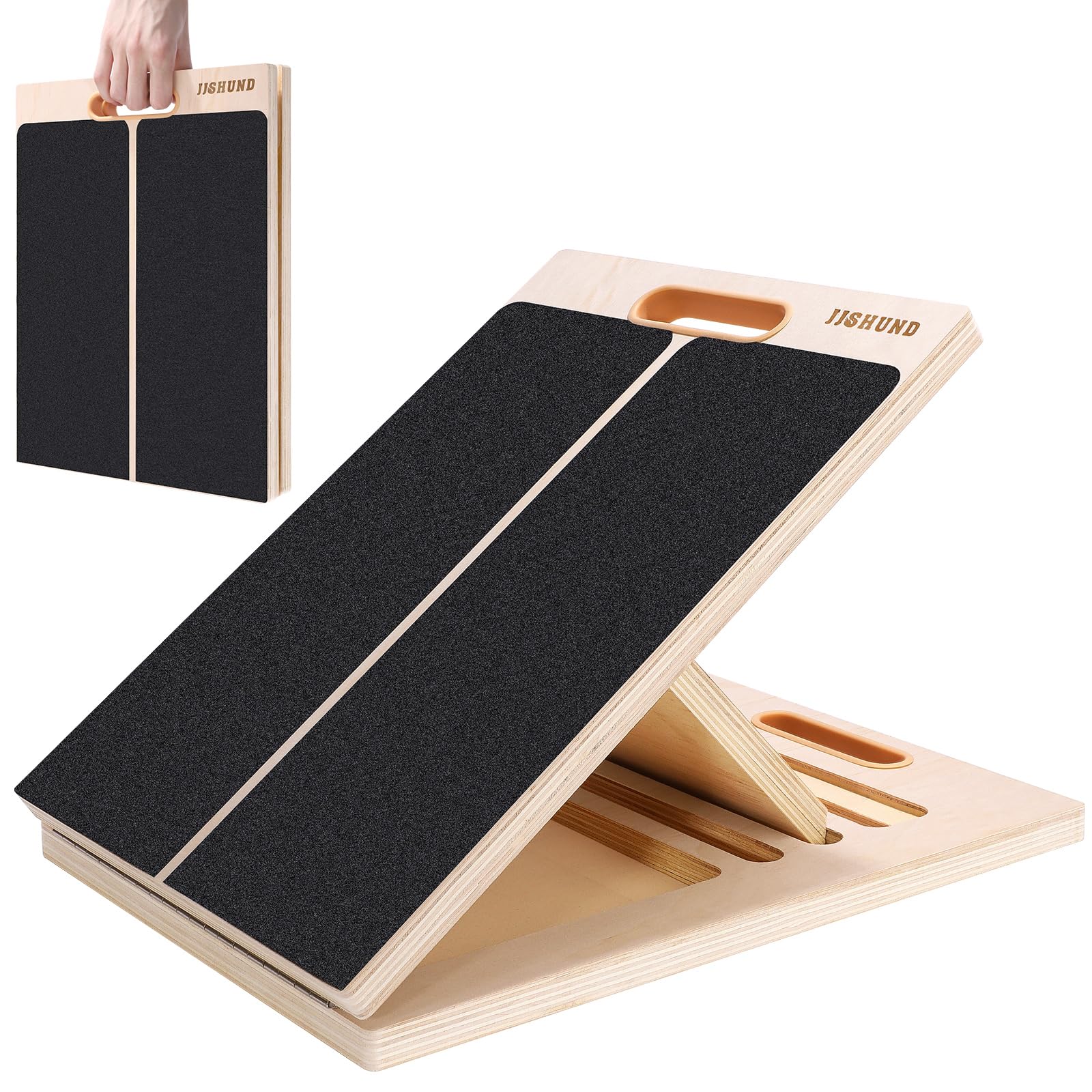 Adjustable Wooden Slant Board – 5-Level Calf Stretcher for Squats