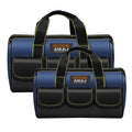 AIRAJ 2-Piece Heavy Duty Tool Bag Set | 16 & 18 Inch Wide Mouth Organizer
