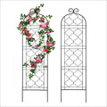 SCENDOR 5FT Metal Garden Trellis – 2 Pack Rustproof Iron Lattice Panels