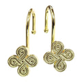 Jolof Store Gold Flower Shower Curtain Hooks – Rust Proof Metal Rings