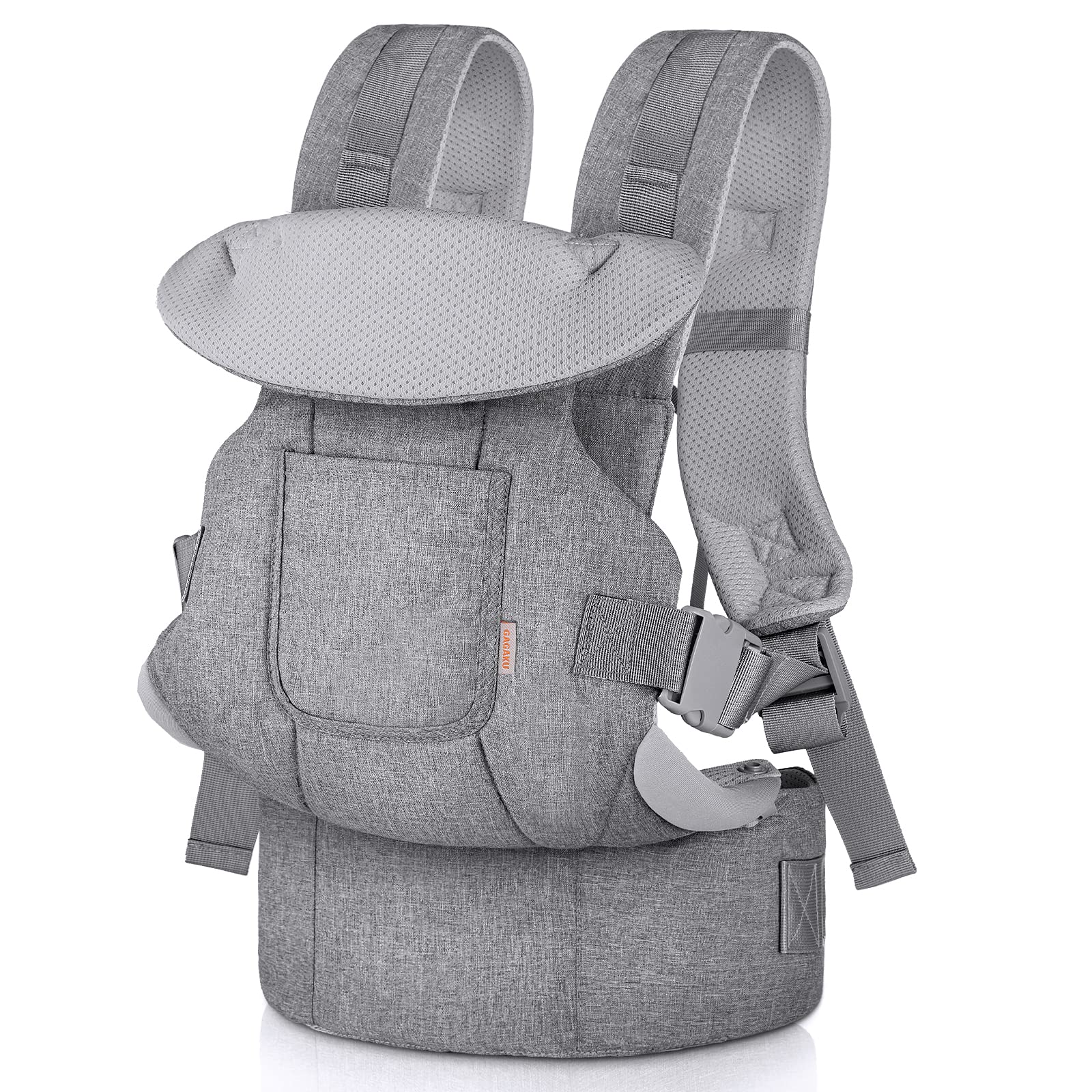 GAGAKU Ergonomic Baby Carrier for Toddlers 4-36 Months - Grey
