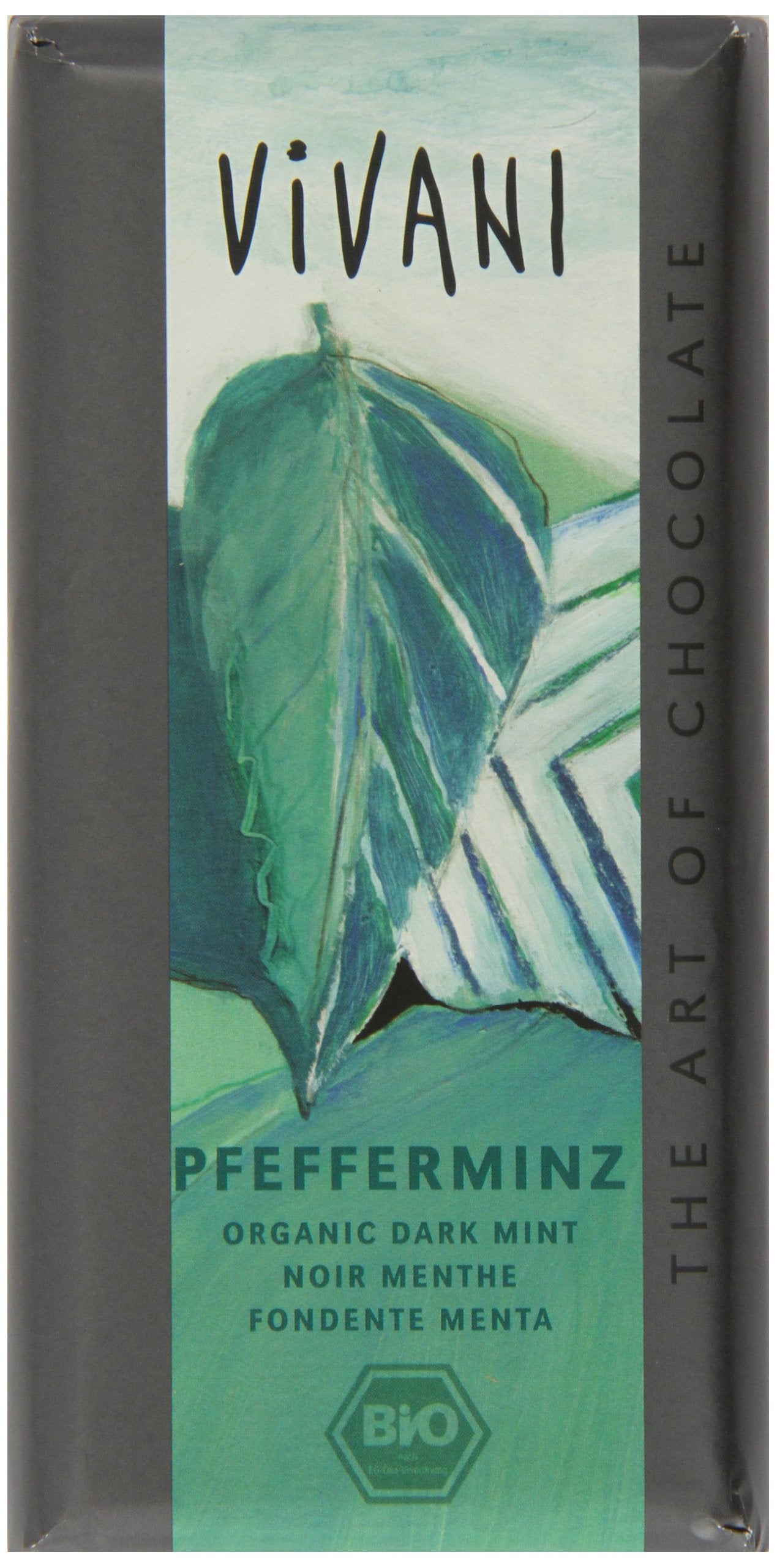 Vivani Organic Peppermint Filled Dark Chocolate 100g | Pack of 5