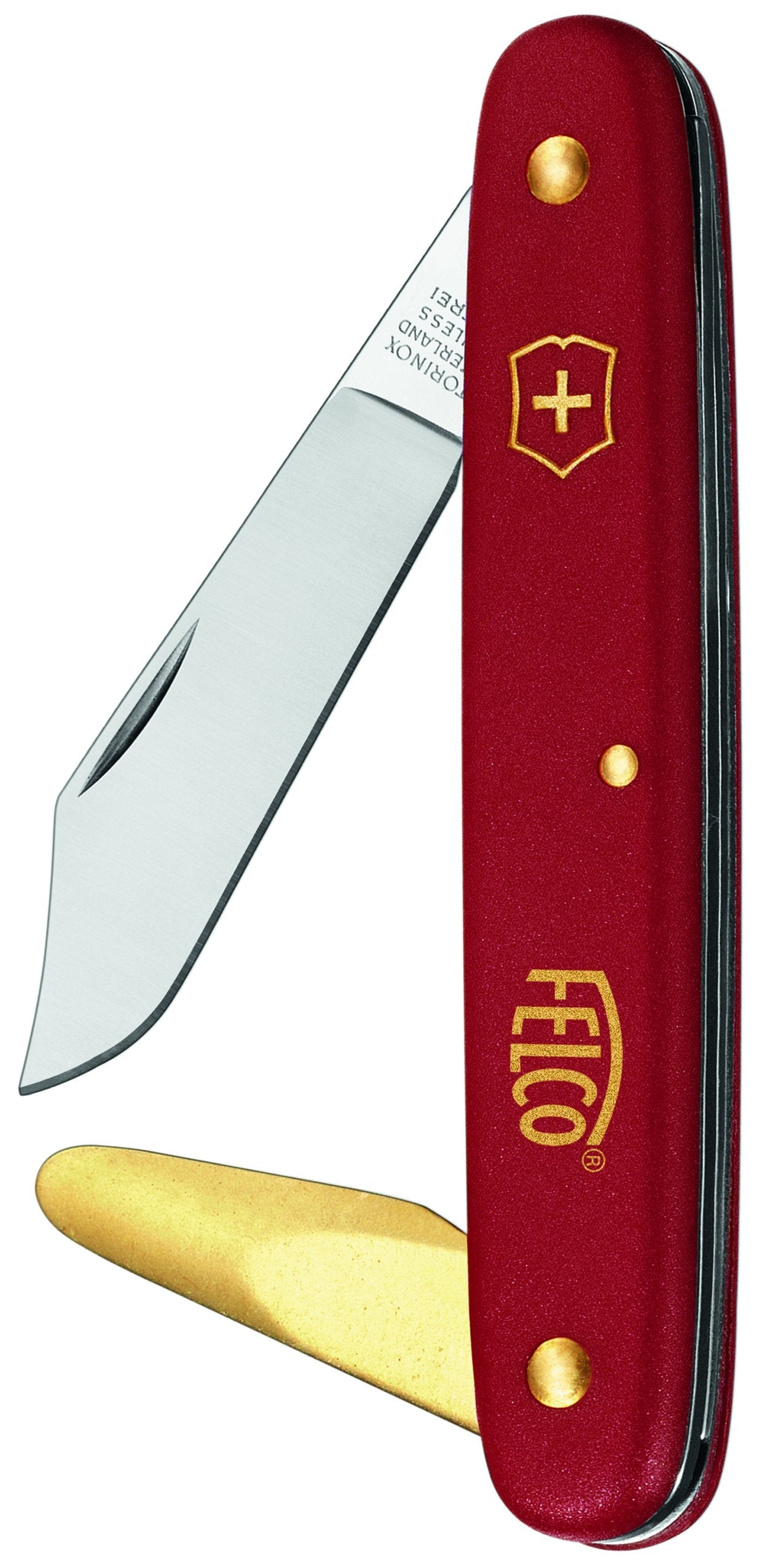 Felco 39110 All Purpose Budding Knife – Stainless Steel & Brass Opener