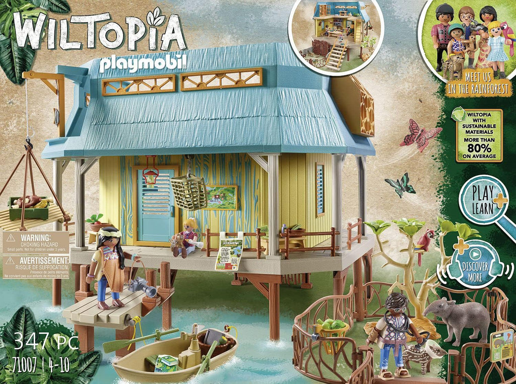 Playmobil Wiltopia Animal Clinic Research Base 71007 | Jungle Playset
