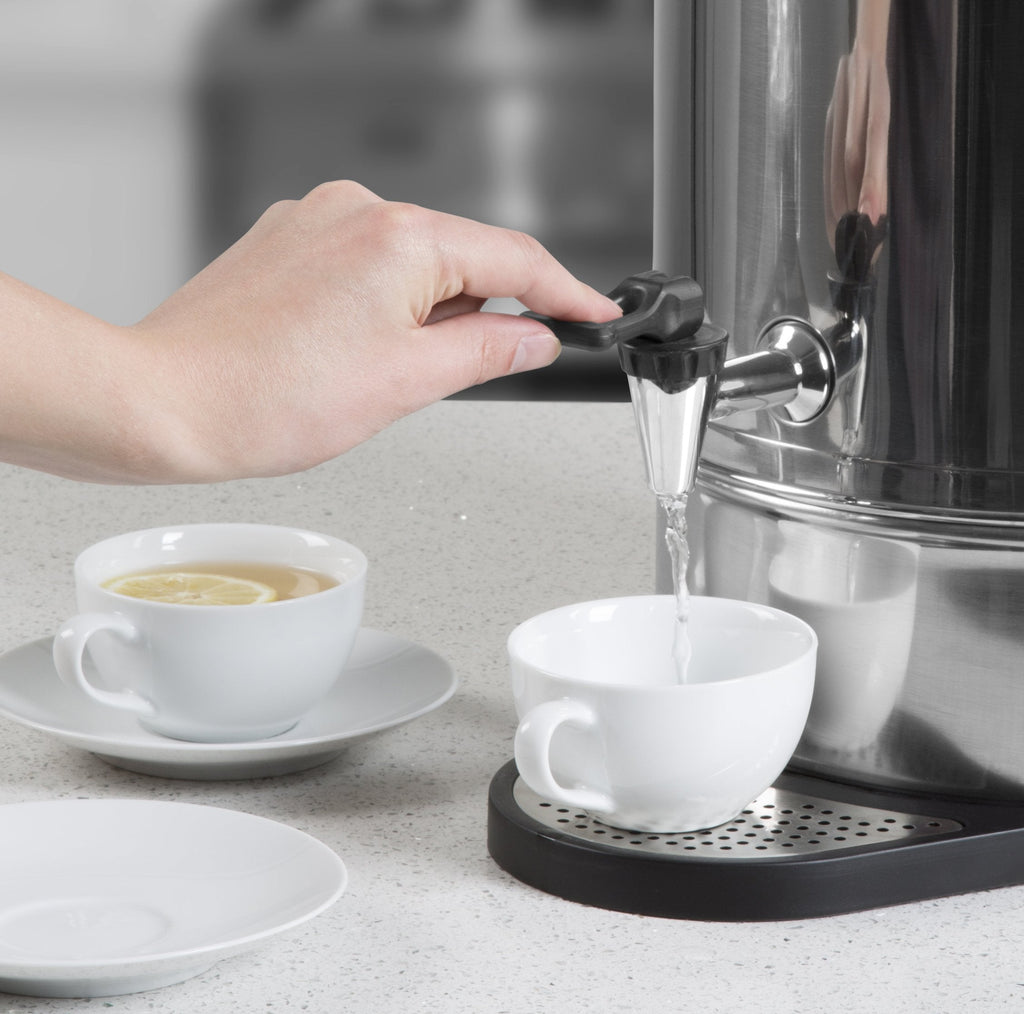 Swan 10L Catering Urn – 1600W Stainless Steel Hot Water Boiler