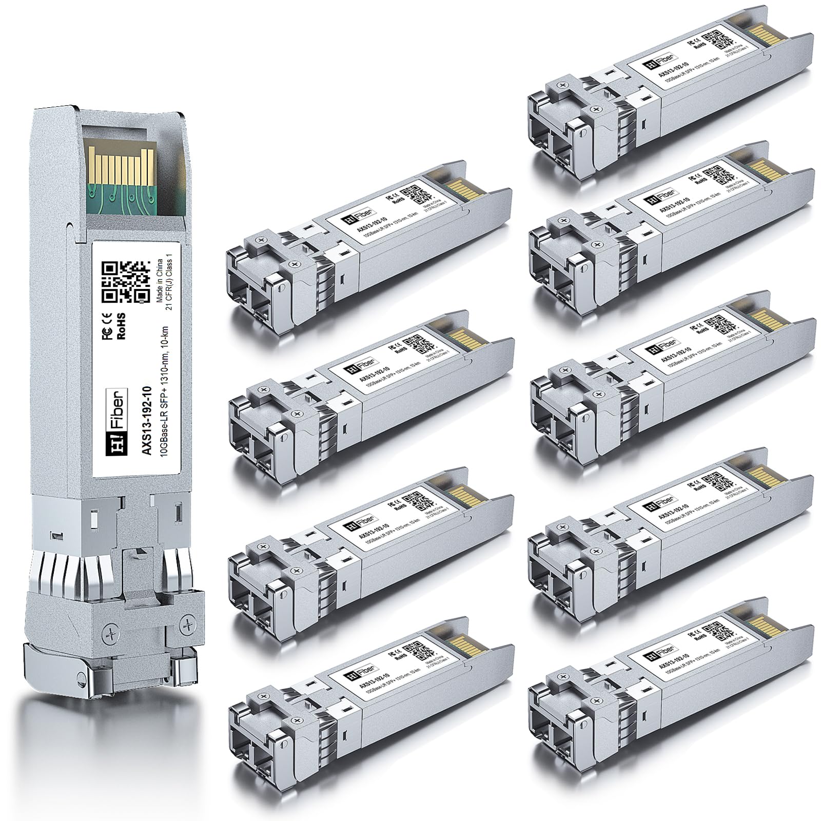 10G SFP+ Single Mode LC Transceiver 10km 10-Pack