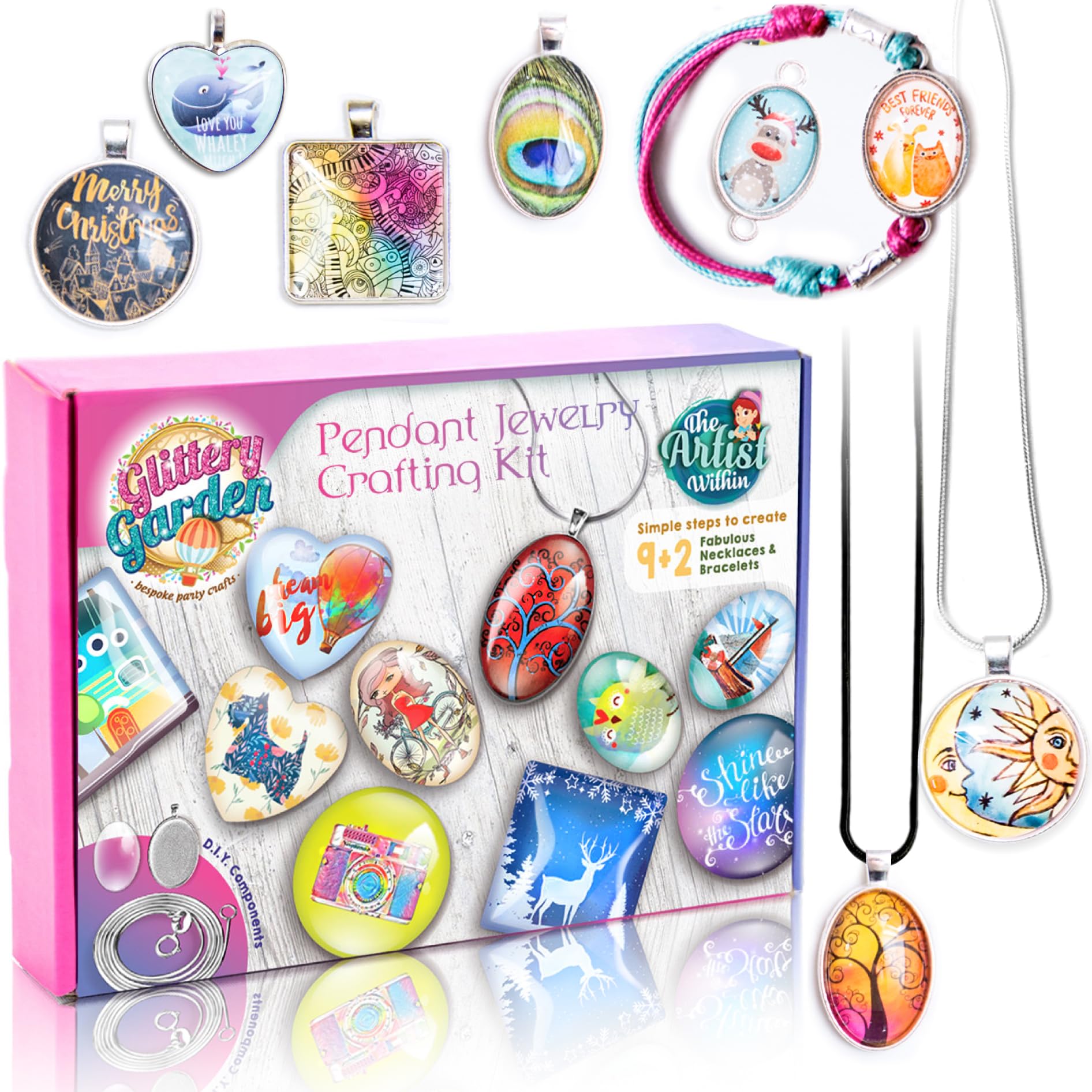 Jolof Store Girls Jewelry Making Kit – DIY Necklace & Bracelet Craft Set