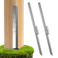 Jolof Store 2-Pack Fence Post Repair Stakes – 28-Inch Steel Anchor Kit