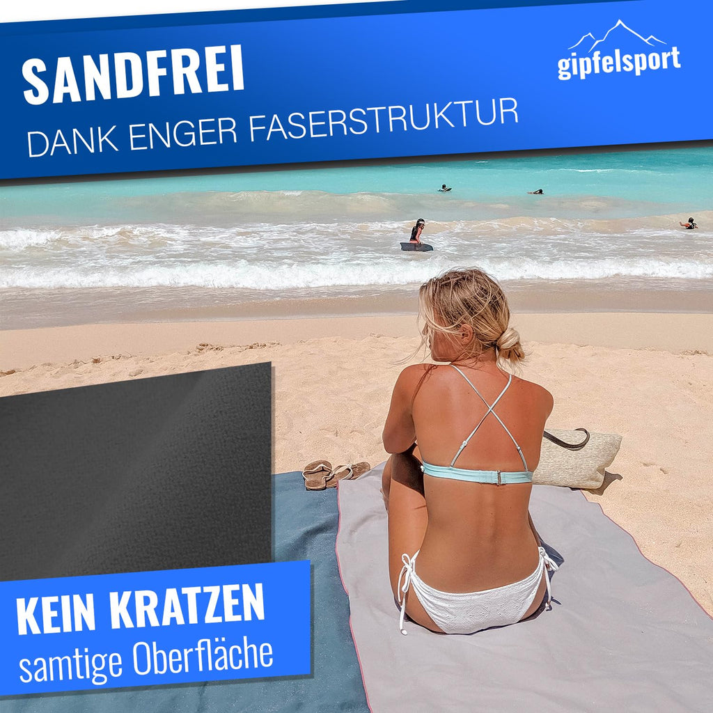 gipfelsport Microfibre Towel 1x XS50x30cm without bag Anthracite