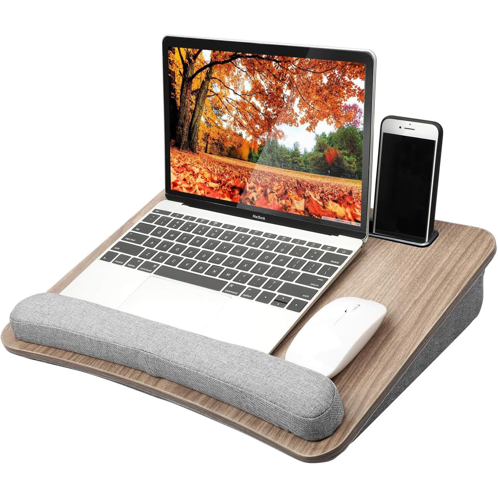 HUANUO Lap Desk – Portable Laptop Tray with Cushion for 15.6" PC