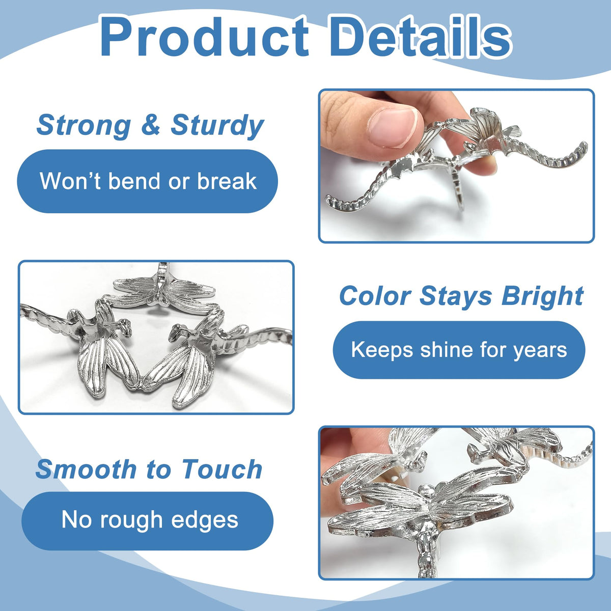 TUYOBG 2PCS Metal Crystal Ball Stand Silver, for Displaying Crystals - image 4