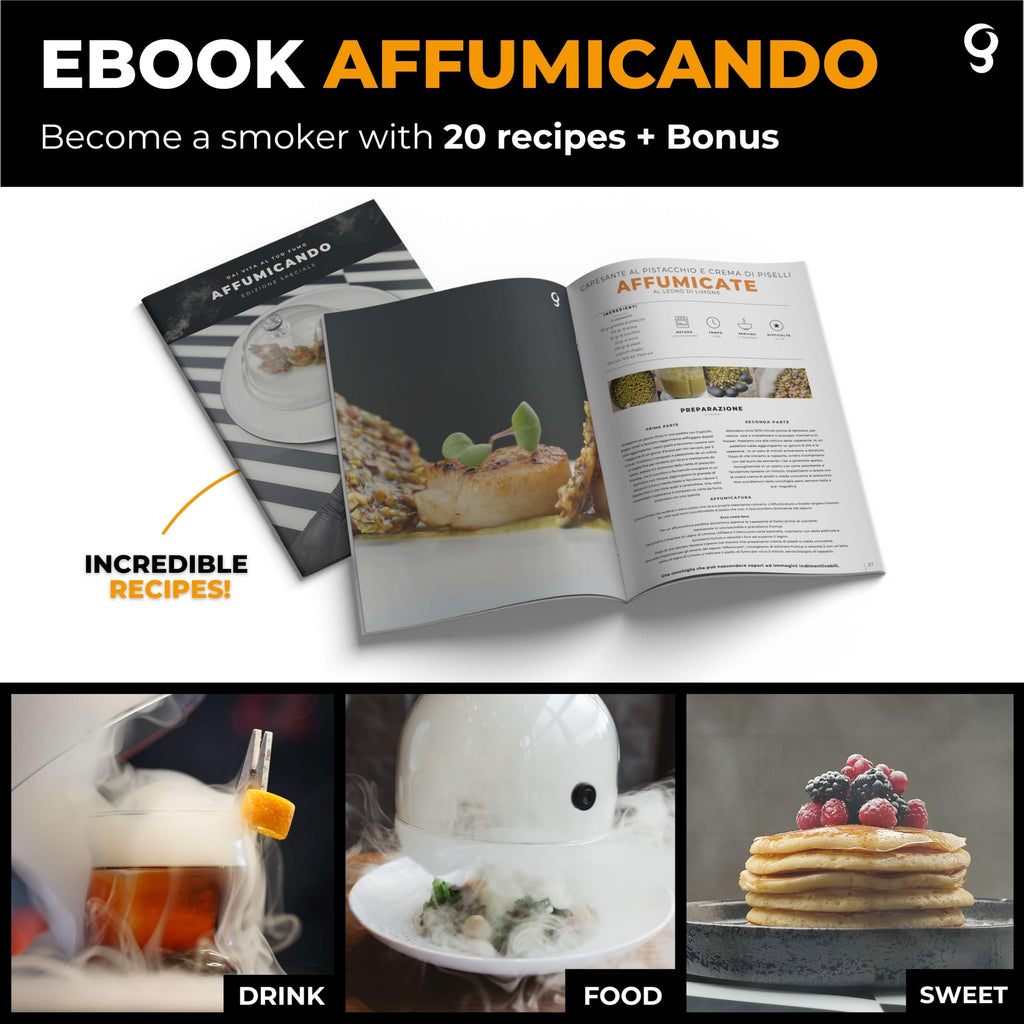 Fumus Portable Food and Cocktail Smoker Gun with 5 Wood Chip Flavors